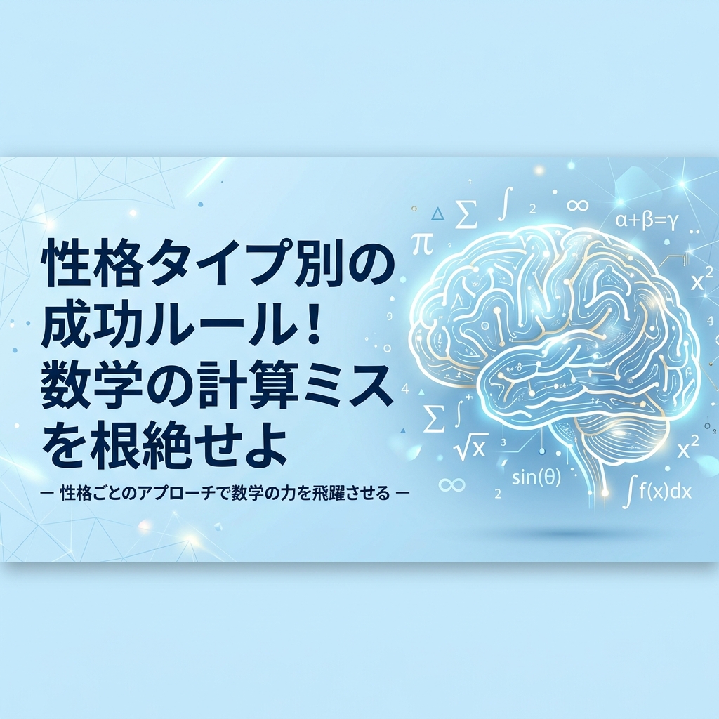 性格タイプ別の成功ルール
