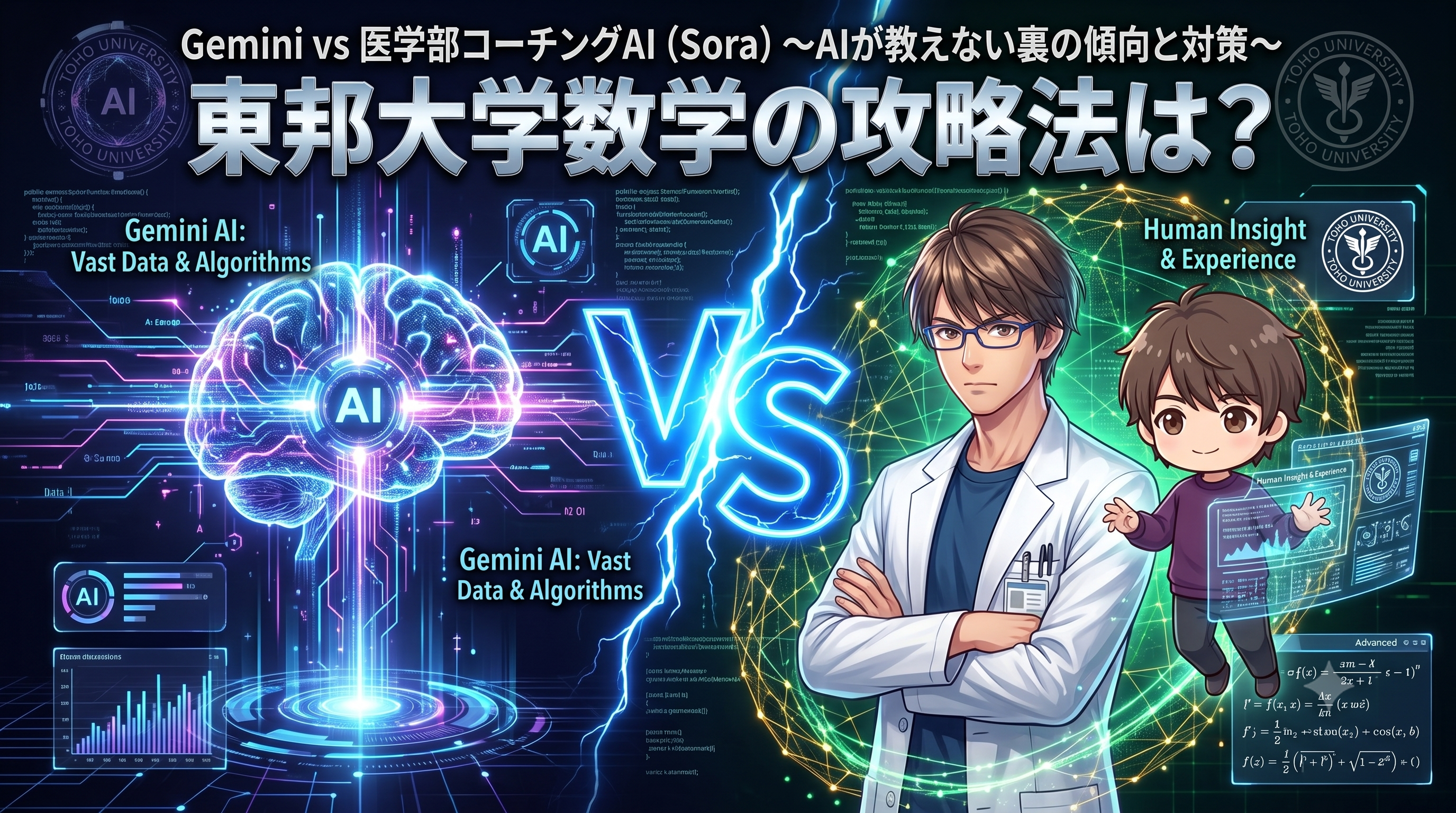 Gemini vs Sora：東邦大学数学小問集合の真実