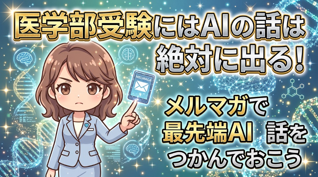 医学部受験にはAIの話は絶対に出る！