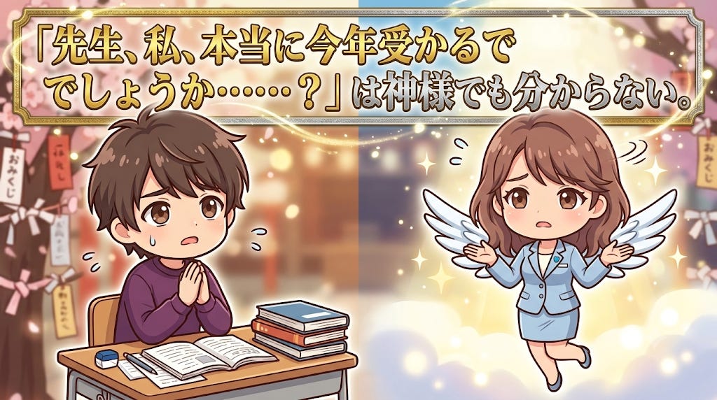 「今年私は医学部に受かりますか？」は神様でも分からない
